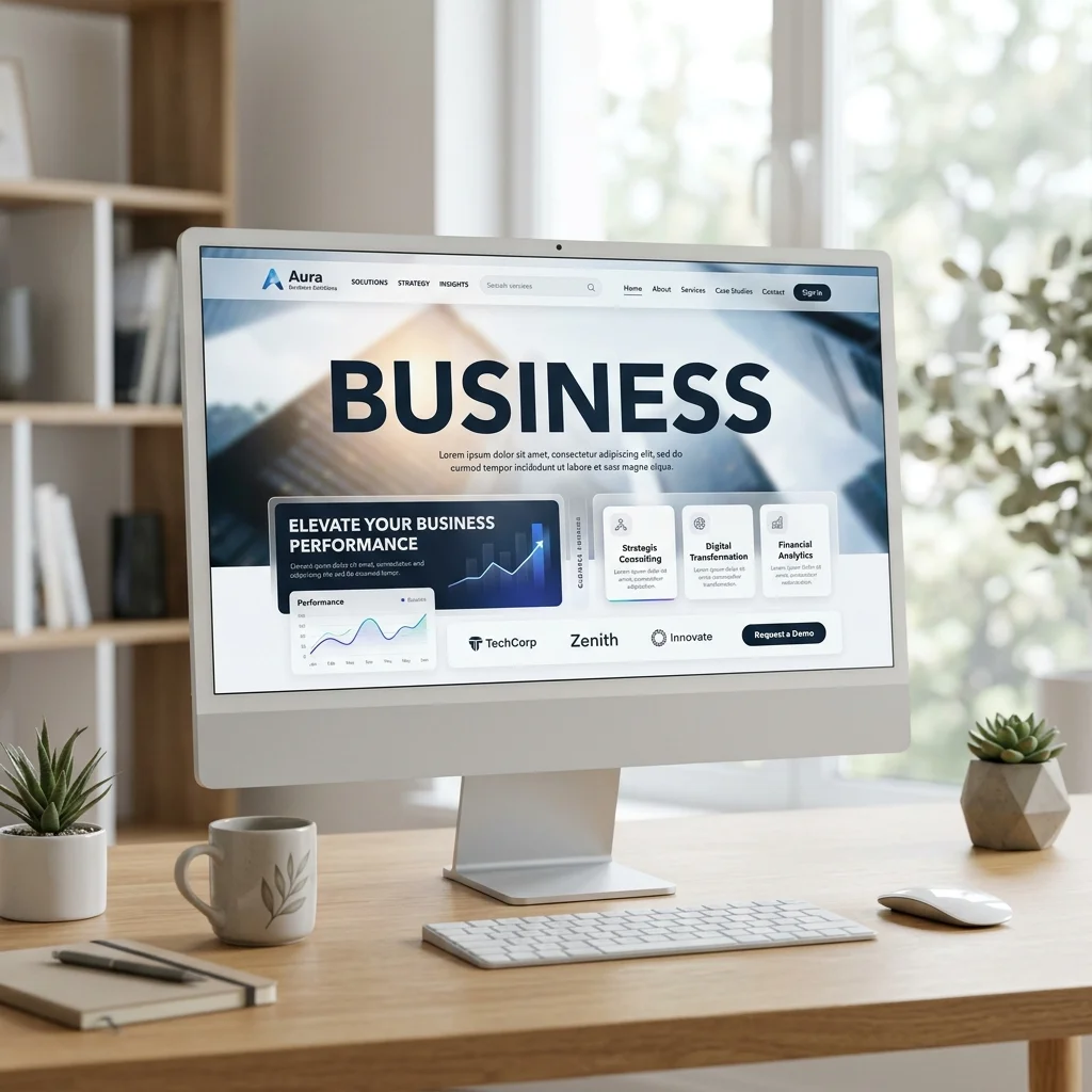 Homepage Business Layout