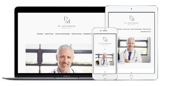 Homepage - Landingpage inkl. Impressum, Datenschutz und Kontakt